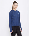 Shop Comfort Fit Active T-Shirt In Navy Melange-Design