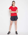 Shop Comfort Fit Active T-Shirt in Red-Cotton Rich