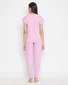Shop Cotton Chest Printed T Shirt And Basic Pyjama Set-Full