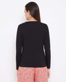 Shop Cotton Chic Basic Full Sleeve Black T-shirt For Women's-Design