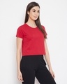 Shop Pack of 2 Cotton Chic Basic Cropped Sleep T-shirt - Black & Red-Design