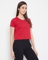 Shop Pack of 2 Cotton Chic Basic Cropped Sleep T-shirt - Red & Yellow-Design
