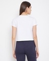 Shop Pack of 2 Cotton Chic Basic Cropped Sleep T-shirt - White & Blue-Full