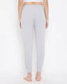 Shop Cotton Pack Of 2 Chic Basic Cuffed Pyjama   Blue & Grey-Full