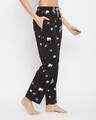 Shop Pack of 2 Women Black & Pink Heart Printed Pyjamas-Design