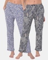 Shop Pack of 2 Women Blue Print Me Pretty Pyjamas