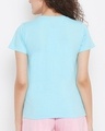 Shop Pack of 2 Cotton Print Me Pretty Short Sleeve T-shirt - Black & Blue-Full