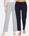 Shop Pack of 2 Women's Grey & Blue Pyjamas