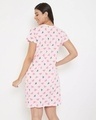 Shop Cotton Printed Button Up Short Nightdress With Pocket-Design