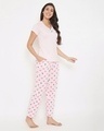 Shop Cotton Printed Short Sleeve Button Top & Pyjama Set-Full