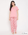 Shop Cotton Printed Top & Pyjama Set-Front