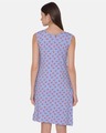 Shop Cotton Rich Cherry Print Short Night Dress In Blue-Design