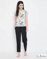 Shop Cotton Rich Floral Printed T Shirt Pyjama-Front