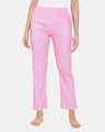 Shop Cotton Rich Polka Print Pyjamas In Pink-Front