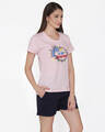 Shop Cotton Rich Text Print Top & Short-Design