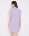 Shop Dreamcatcher Print Short Night Dress In Lilac   100% Cotton-Design