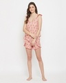 Shop Floral Print Cami Top & Shorts In Pink-Full
