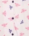 Shop Fly Print Button Me Up Shirt & Pyjama Set In Baby Pink