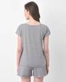 Shop Grey Cotton T Shirt & Shorts-Design