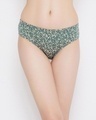 Shop Mid Waist Printed Hipster Panty With Inner Elastic In Multicolour  Cotton-Front