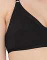 Shop Non Padded Full Support Bra In Black   Cotton Rich-Full