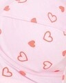 Shop Non Padded Non Wired Heart Print Full Figure Bra In Baby Pink  Cotton Rich-Full