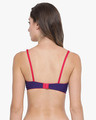 Shop Non Padded Non Wired T-Shirt Bra With Lace In Purple Cotton Rich-Design