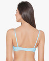 Shop Non Padded Wirefree Denim Look T-Shirt Bra In Blue-Design