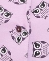Shop Owl Print Button Me Up Shirt & Pyjama Set In Lilac-Full
