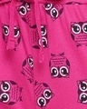Shop Owl Print Button Me Up Shirt & Pyjama Set In Magenta