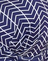 Shop Padded Non Wired Full Cup Chevron Print Multiway T-shirt Bra In Navy