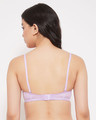 Shop Padded Non Wired Full Cup Multiway Bra In Lilac   Lace-Design