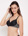 Shop Padded Non Wired Full Cup Multiway T-shirt Bra In Black-Design
