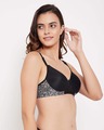 Shop Padded Non Wired Full Cup Multiway T-shirt Bra In Black-Full