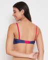 Shop Padded Non Wired Full Cup Multiway T-Shirt Bra In Electric Blue-Design