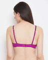 Shop Padded Non Wired Full Cup Multiway T Shirt Bra In Purple-Design