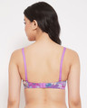 Shop Padded Non Wired Full Cup Multiway T-Shirt Bra In Purple-Design