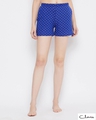 Shop Polka Print Boxer Shorts In Blue-Front