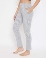 Shop Polka Print Pyjamas In Grey-Design