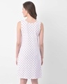 Shop Polka Print Sleep Dress In White   Cotton Rich-Design