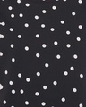 Shop Polka Print Top & Pyjama Set In Black   Crepe