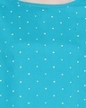 Shop Polka Print Top & Pyjama Set In Light Blue-Full