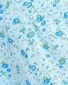 Shop Pretty Florals Boxer Shorts In Sky Blue   Pure Cotton-Full