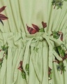 Shop Pretty Florals Short Night Dress In Mint Green  Rayon-Full
