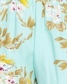 Shop Pretty Florals Top And Pyjama In Mint Green   Crepe