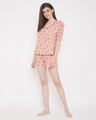 Shop Pretty Florals Top & Shorts In Light Pink   100% Cotton-Full
