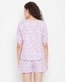 Shop Pretty Florals Top & Shorts In White   100%-Design