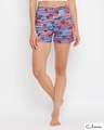 Shop Print Me Pretty Boxer Shorts In Blue-Front