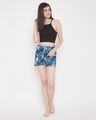 Shop Print Me Pretty Boxer Shorts In Blue-Full