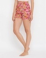 Shop Print Me Pretty Boxer Shorts In Dark Pink-Design